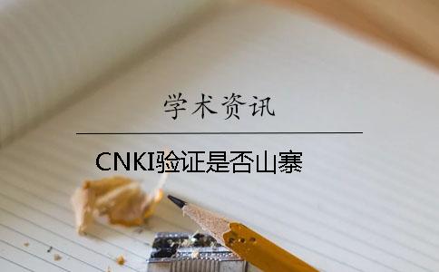 CNKI驗證是否山寨